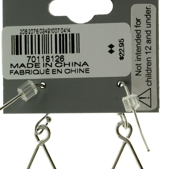 Express Dangle-Earrings Silver NWT - Picture 2 of 4